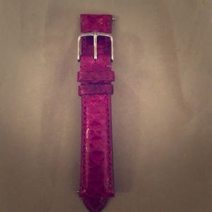 Michele Fuschia Snakeskin 18mm Band